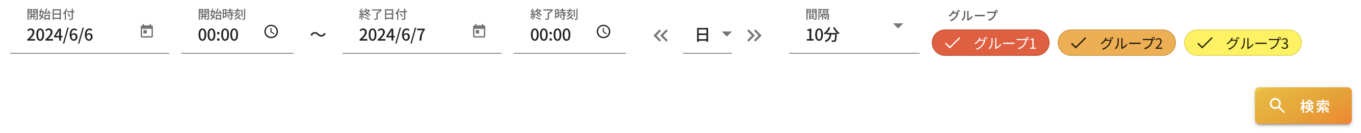 エリア分析画面-表示設定