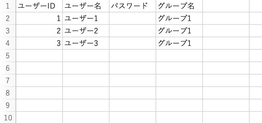 csvダウンロード画面